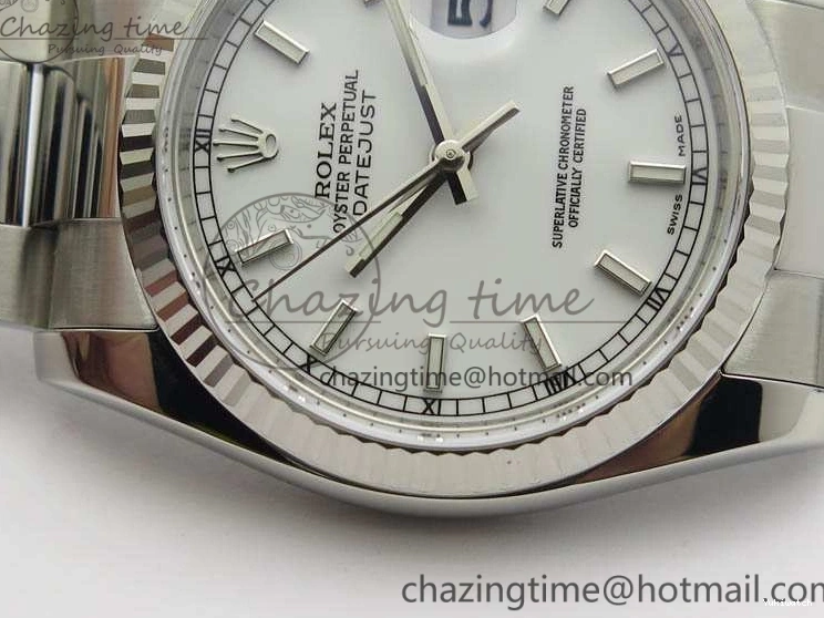 116234 Oyster 36mm Edition 1:1 On SA3135 Stick Markers Bracelet Dial DateJust 904L Best SS SS ARF White 1222